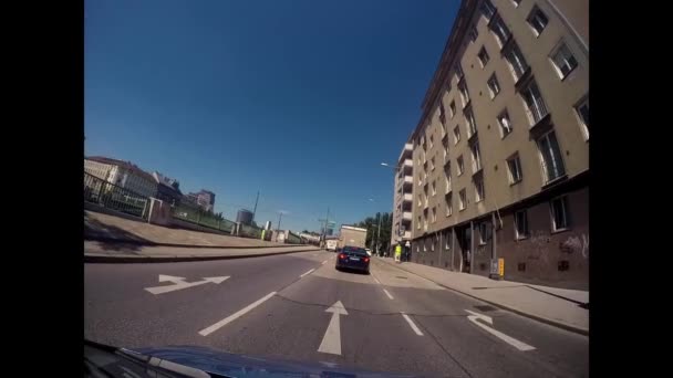 Bilutsikt Wien Stad Körning Genom Wien — Stockvideo