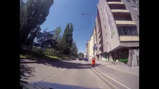 Vue Sur Vienne Conduire Travers Vienne Séquence Vidéo Libre De Droits