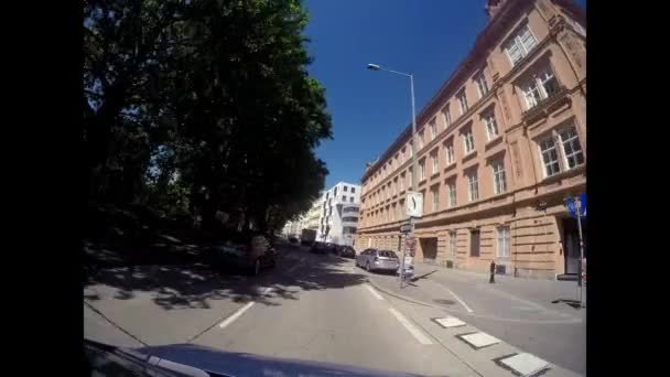 Вид Місто Відень Водіння Відень — стокове відео