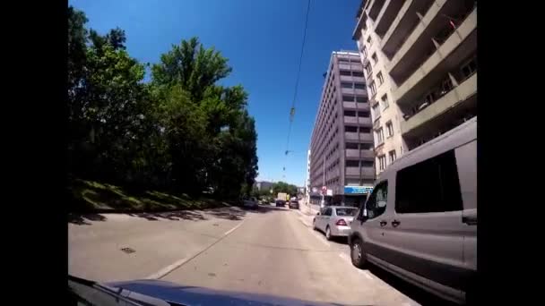 Vue Sur Vienne Conduire Travers Vienne Séquence Vidéo Libre De Droits