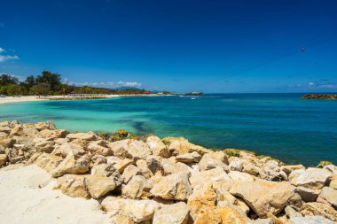 Labadee egzotik tropikal plajı, Haiti, Karayip Denizi