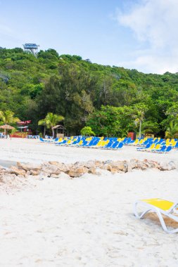 Labadee egzotik tropikal plajı, Haiti, Karayip Denizi