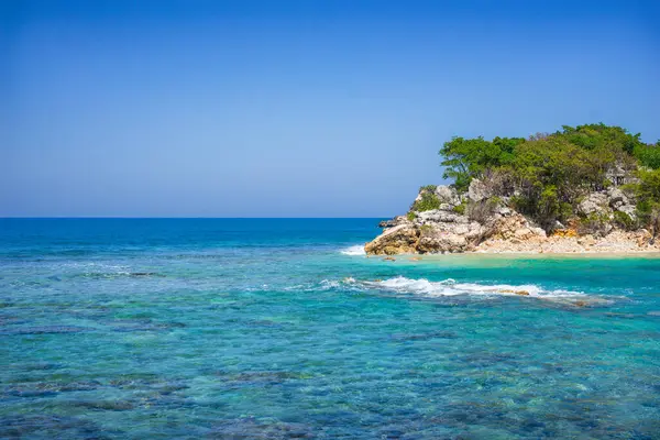 Playa Tropical Exótica Labadee Haití Mar Caribe — Foto de Stock