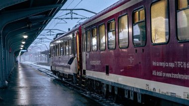 Bükreş Kuzey Tren İstasyonu 'nda Tren (Gara de Nord Bucuresti)