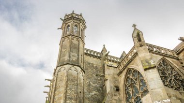 Fransa 'da Carcassonne Kalesi. Etkileyici ortaçağ kalesi.