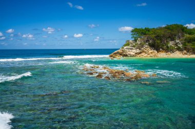 Labadee egzotik tropikal plajı, Haiti, Karayip Denizi