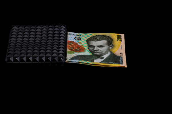 Банкноты LEI money, подробное фото RON. Румынская валюта