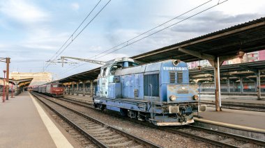 Bükreş Kuzey Tren İstasyonu 'nda Tren (Gara de Nord Bucuresti)