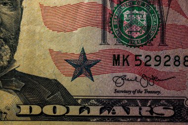 Amerikan doları banknotları, Amerikan dolarlarının detaylı fotoğrafları. Amerika Birleşik Devletleri para birimi