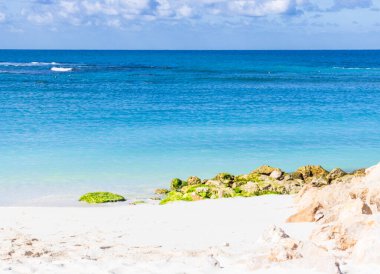 Labadee egzotik tropikal plajı, Haiti, Karayip Denizi