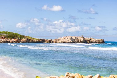 Labadee egzotik tropikal plajı, Haiti, Karayip Denizi