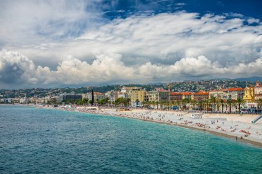 Panoramic view of Nice, France, Cote d'Azur, French Riviera clipart