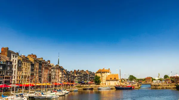 stock image Honfleur is a famous harbor village in Normandy, France