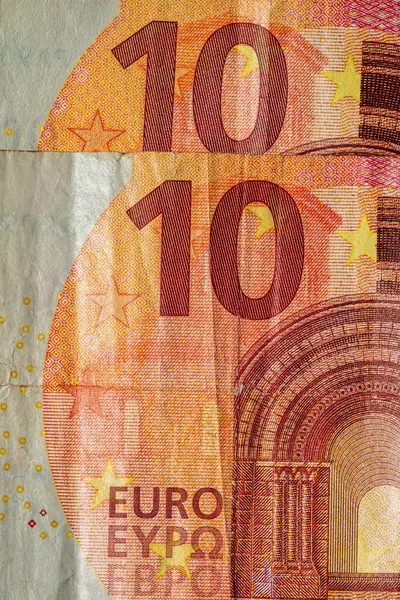 EURO para banknotları, EUR 'un detaylı fotoğrafı. Avrupa Birliği para birimi