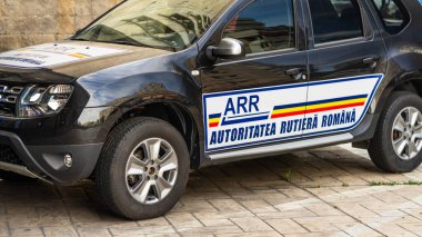 Bükreş 'te yoğun saatlerde Romen Polis Arabası trafikte