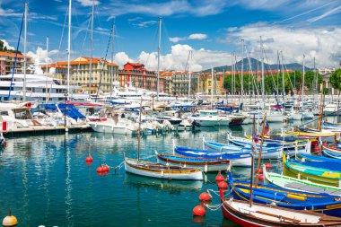 Nice Marina, France, Cote d'Azur, French Riviera clipart