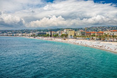 Panoramic view of Nice, France, Cote d'Azur, French Riviera clipart