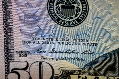 Amerikan doları banknotları, Amerikan dolarlarının detaylı fotoğrafları. Amerika Birleşik Devletleri para birimi