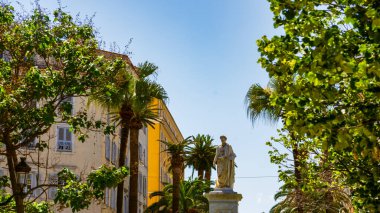 Ajaccio, Korsika Adası, Fransa 'daki Merkez Meydanı Foca