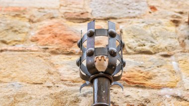 Fransa 'da Carcassonne Kalesi. Etkileyici ortaçağ kalesi.