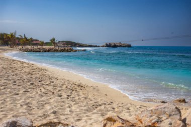 Labadee egzotik tropikal plajı, Haiti, Karayip Denizi