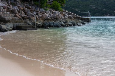 Labadee egzotik tropikal plajı, Haiti, Karayip Denizi