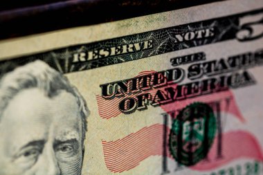 Amerikan doları banknotları, Amerikan dolarlarının detaylı fotoğrafları. Amerika Birleşik Devletleri para birimi