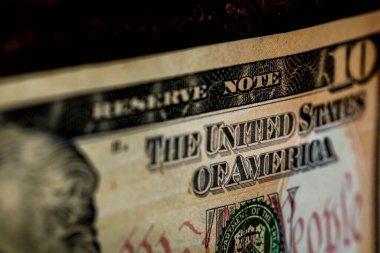Amerikan doları banknotları, Amerikan dolarlarının detaylı fotoğrafları. Amerika Birleşik Devletleri para birimi