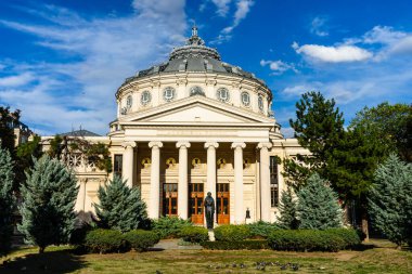 Bucharest Romanian Athenaeum or Ateneul Roman Bucuresti clipart