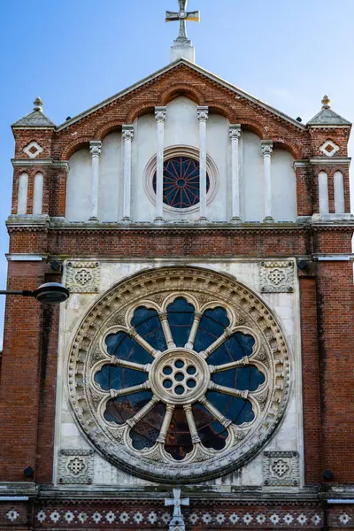 stock image Detail of St. Joseph Catholic Cathedral or Catedrala Sf. Iosif in Bucharest, Romania