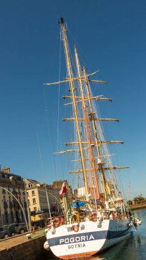 Fransa, Normandiya 'daki Cherbourg Limanı. Cotentin Yarımadası