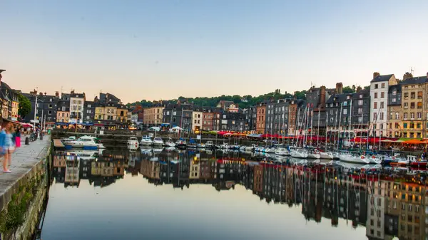 stock image Honfleur is a famous harbor village in Normandy, France