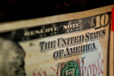 Amerikan doları banknotları, Amerikan dolarlarının detaylı fotoğrafları. Amerika Birleşik Devletleri para birimi