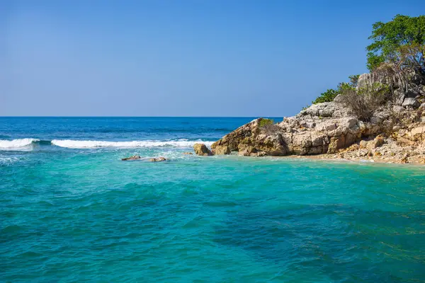 stock image Labadee exotic tropical beach, Haiti, Caribbean Sea