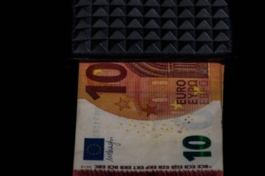 EURO para banknotları, EUR 'un detaylı fotoğrafı. Avrupa Birliği para birimi