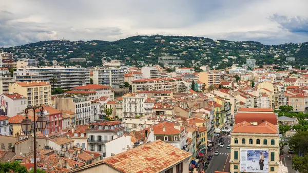 stock image Panoramic view of Cannes, French Riviera of Mediterranean Sea