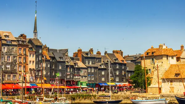 stock image Honfleur is a famous harbor village in Normandy, France