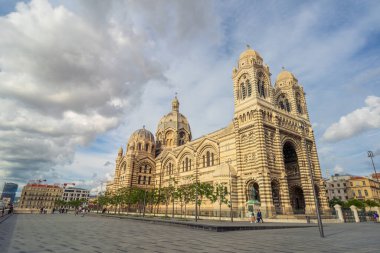 Cathedral de la Major - one of the main churches in Marseille, France clipart