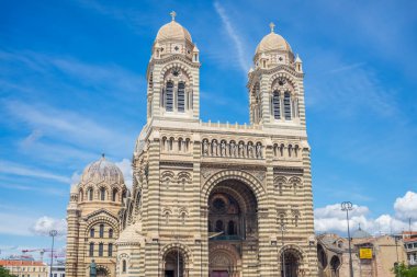 Cathedral de la Major - one of the main churches in Marseille, France clipart