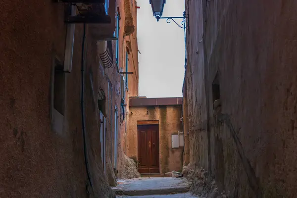 stock image Bonifacio town, medieval citadel in Corsica Island, France