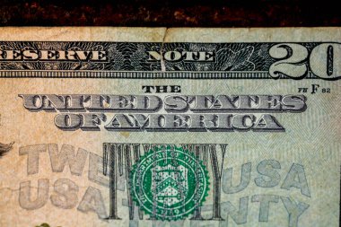 Amerikan doları banknotları, Amerikan dolarlarının detaylı fotoğrafları. Amerika Birleşik Devletleri para birimi