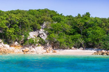 Labadee egzotik tropikal plajı, Haiti, Karayip Denizi