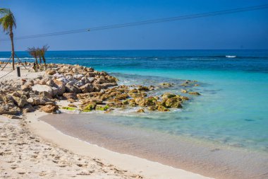 Labadee egzotik tropikal plajı, Haiti, Karayip Denizi