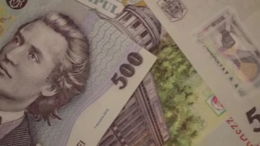 500 LEI banknot ayrıntıları - Romanya parası, enflasyon ve ekonomi konsepti