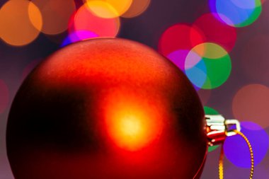 Samimi Noel ışıkları süslemesi. Kış dekorasyon arka planı