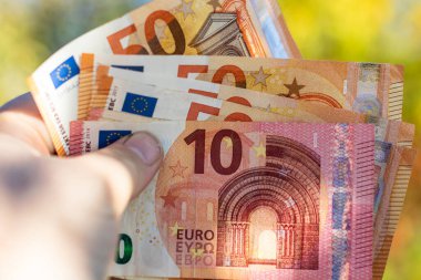 EURO Para Birimi Banknotu. EUR Para Birimi