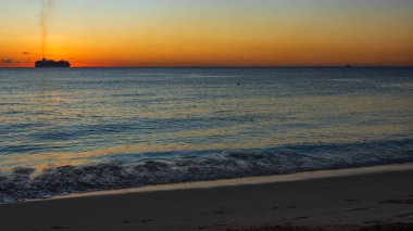 Barbados Adası 'nın Sandy Paradise Plajı, Karayip Adası