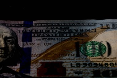 Amerikan doları banknotları, Amerikan dolarlarının detaylı fotoğrafları. Amerika Birleşik Devletleri para birimi