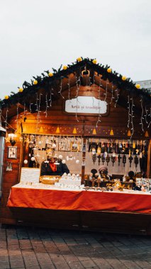 Romanya 'nın Bükreş kentinde Noel Pazarı festivali
