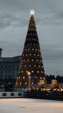 Romanya 'nın Bükreş kentinde Noel Pazarı festivali